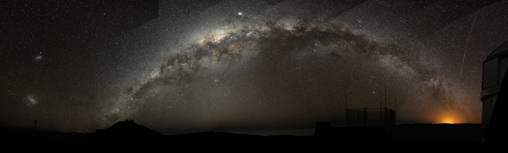The Milky Way arching across a pristine dark night sky