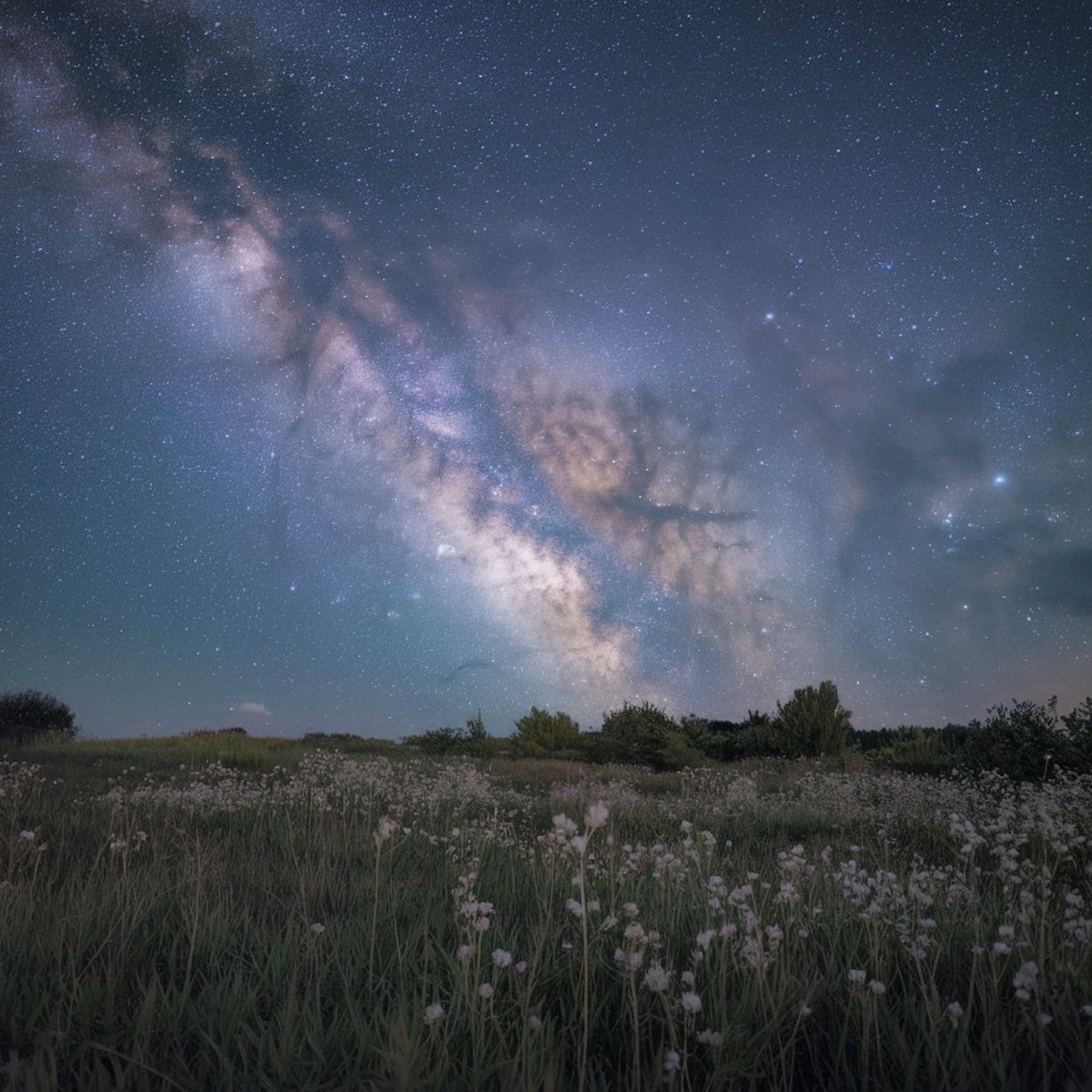 Milky Way and countless stars visible in a naturally dark night sky